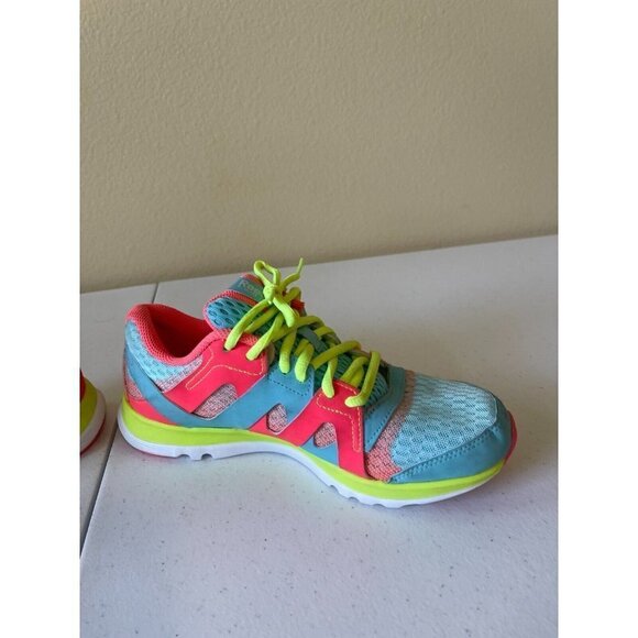 Reebok Sublite Duo Teal Pink Neon Flow Trainers Running V60454 Women's 6.5 EU 37 - Picture 12 of 16